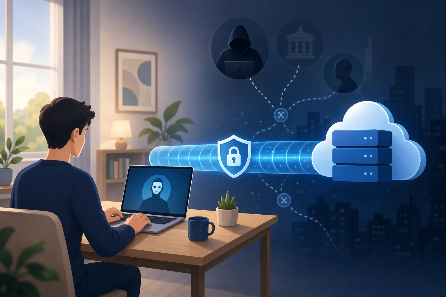 anonymous VPN protecting internet privacy