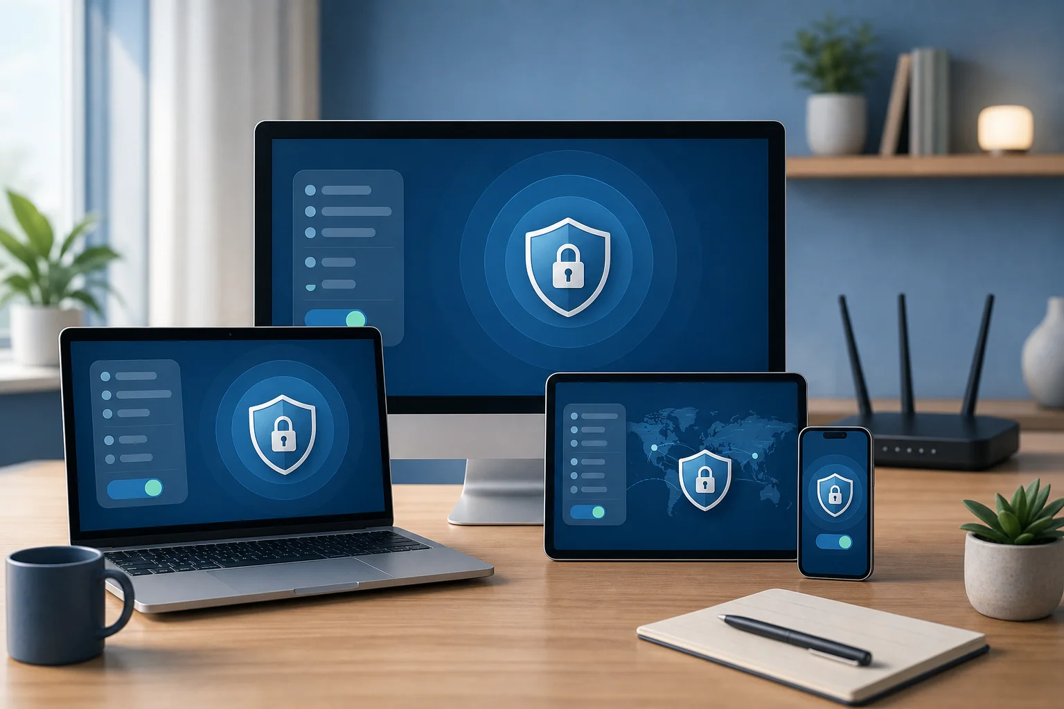 home VPN settings on devices