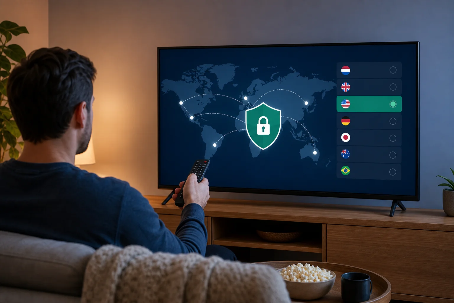 android tv vpn connection screen
