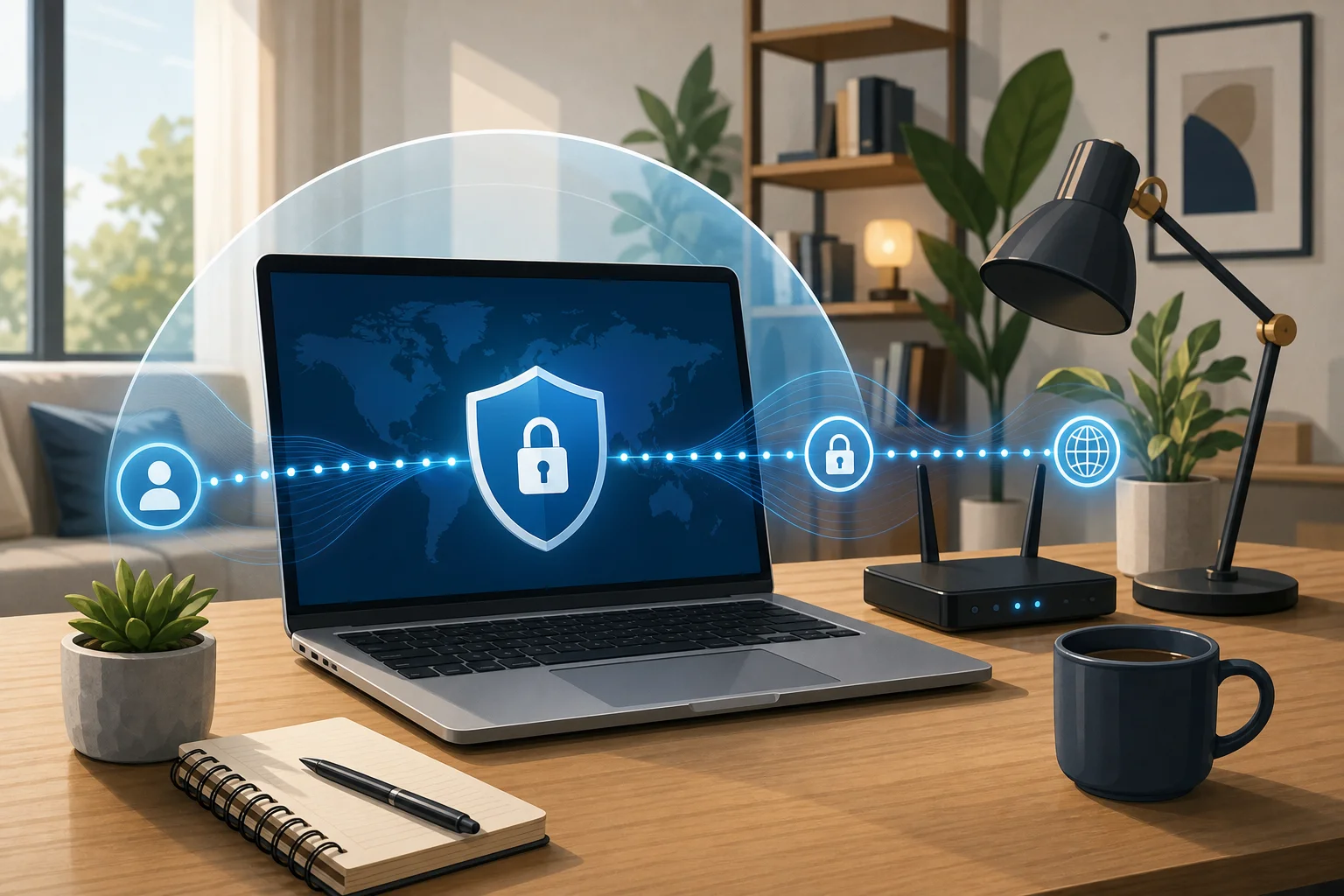 vpn features for remote work laptop