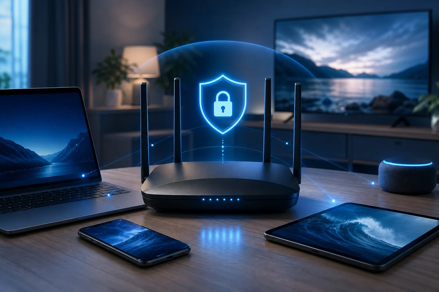 VPN for router setup protecting home devices