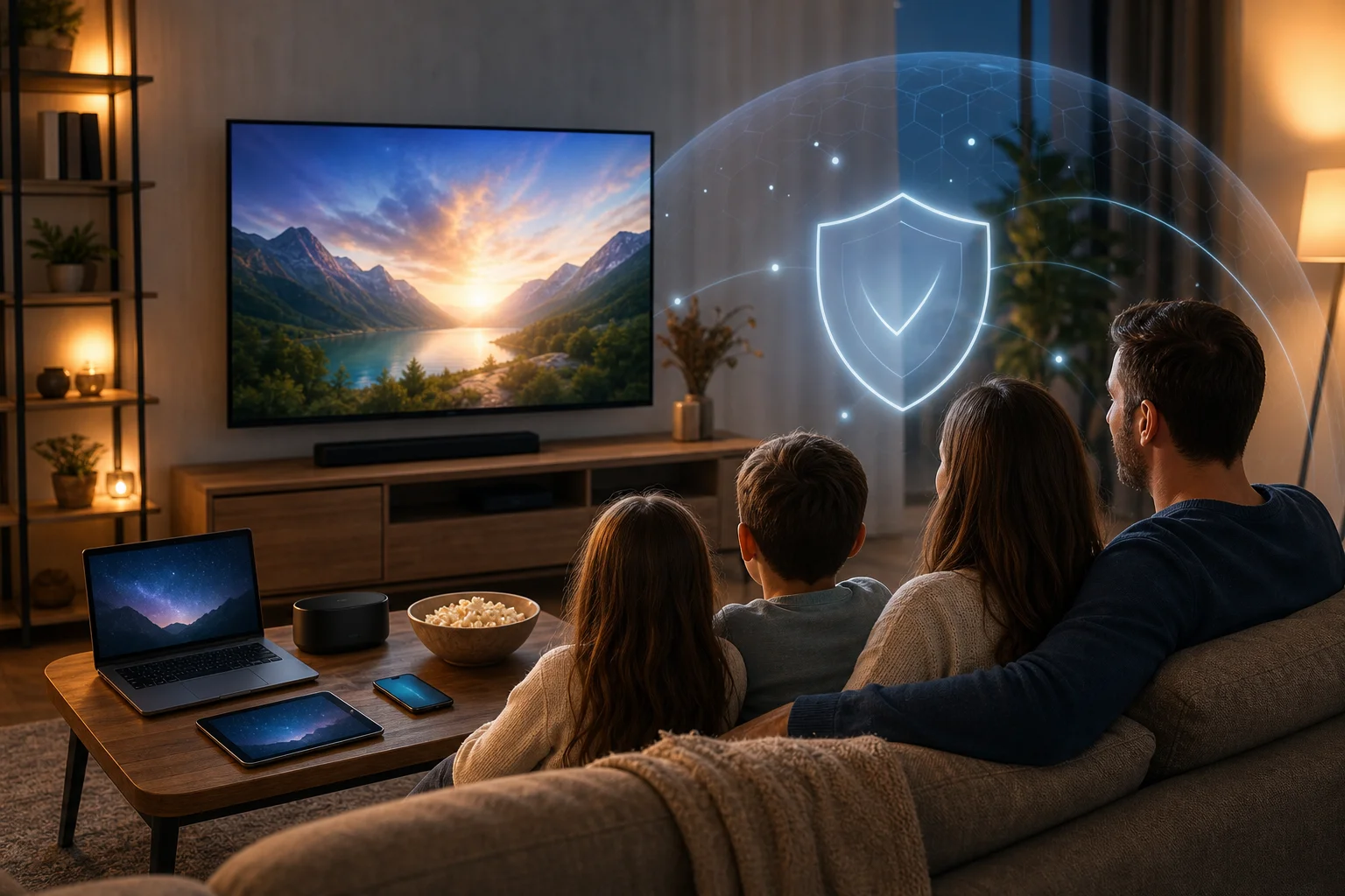 Family streaming with VPN