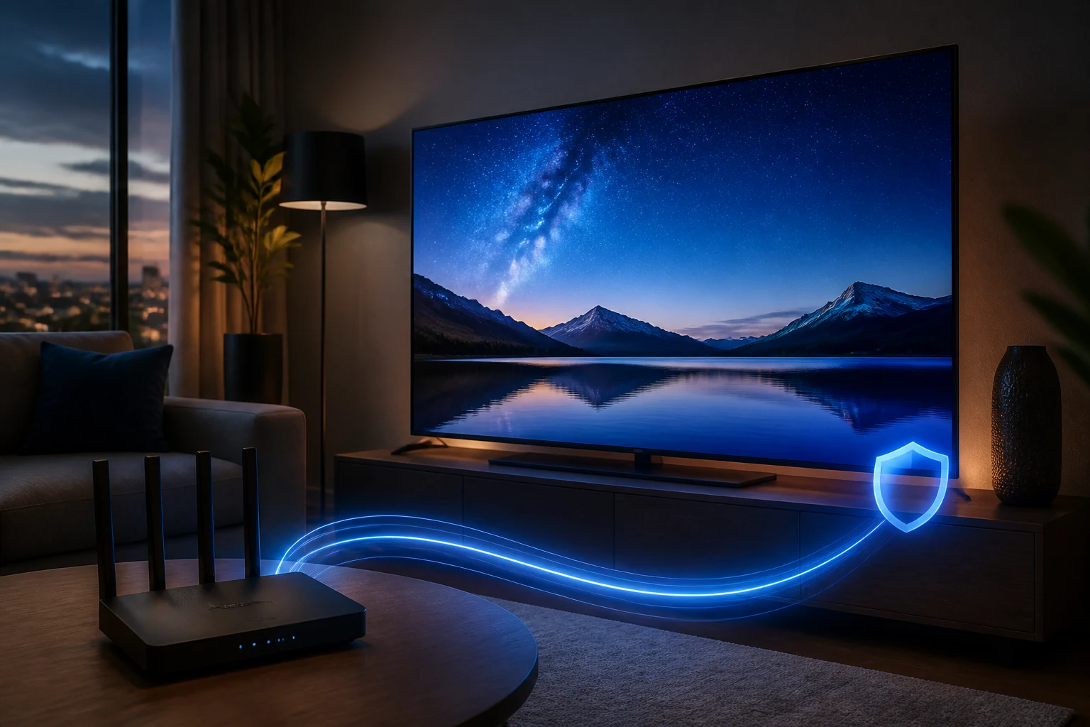 Fast VPN connection for Samsung TV