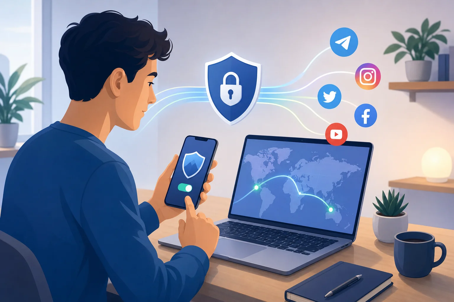 free vpn for telegram setup