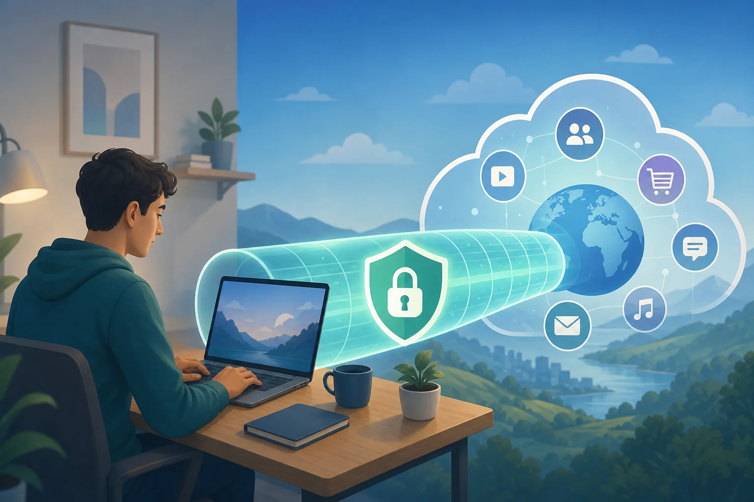 vpn para la privacidad en internet túnel