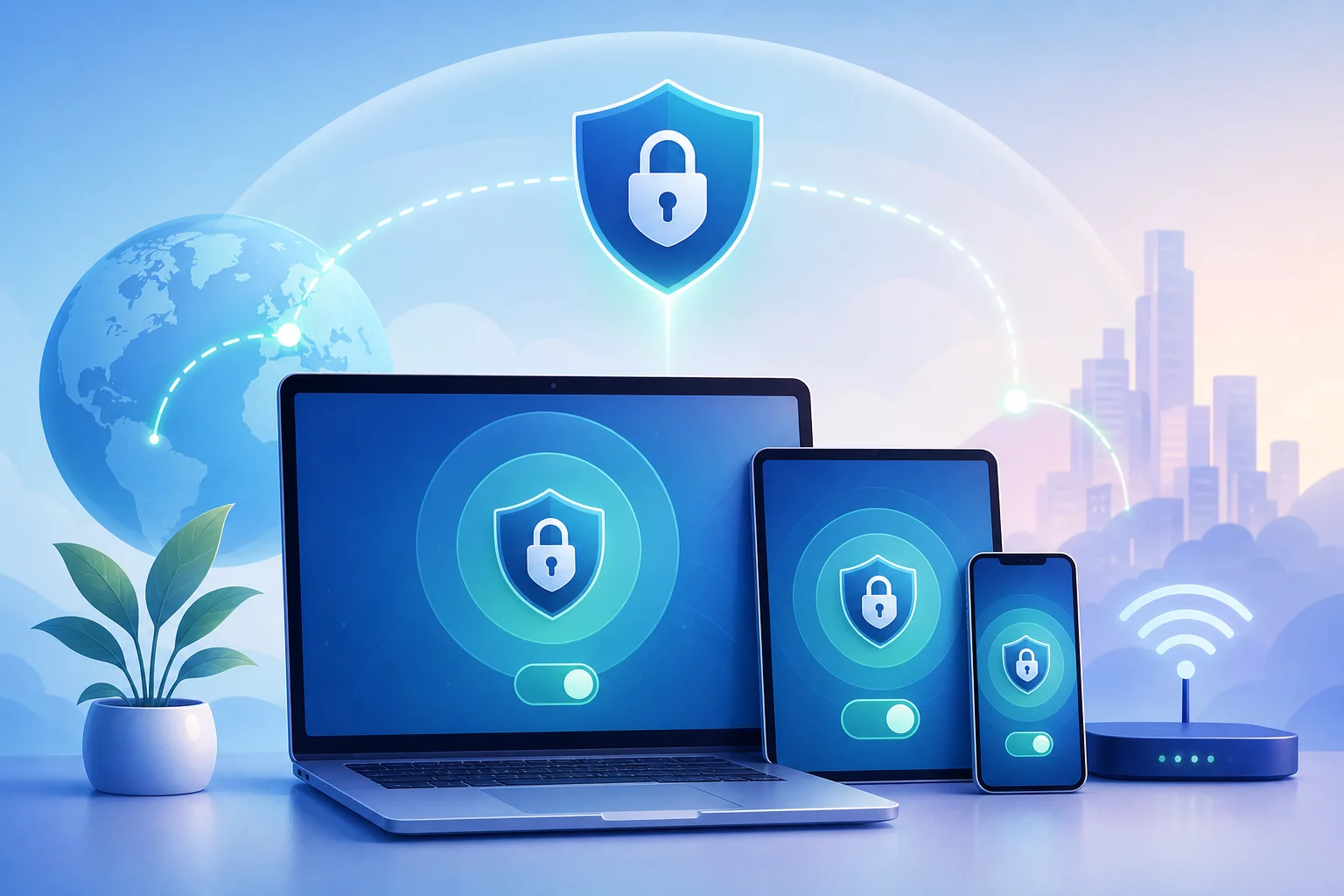 vpn security features dashboard