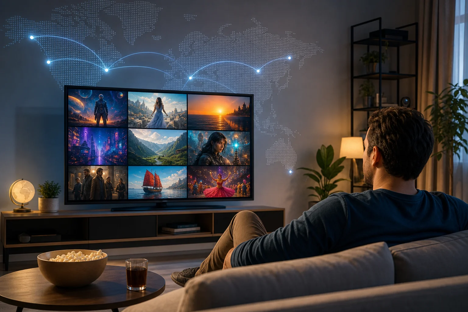 международный TV стриминг с VPN
